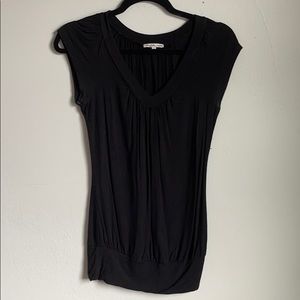 Charlotte Russe Black Short Sleeve Blouse